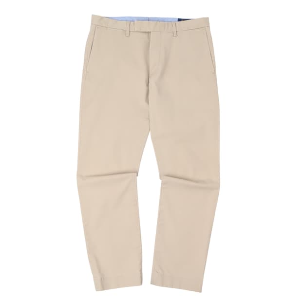 폴로 랄프로렌 QR 베이지 스트레치 슬림핏 코튼 팬츠