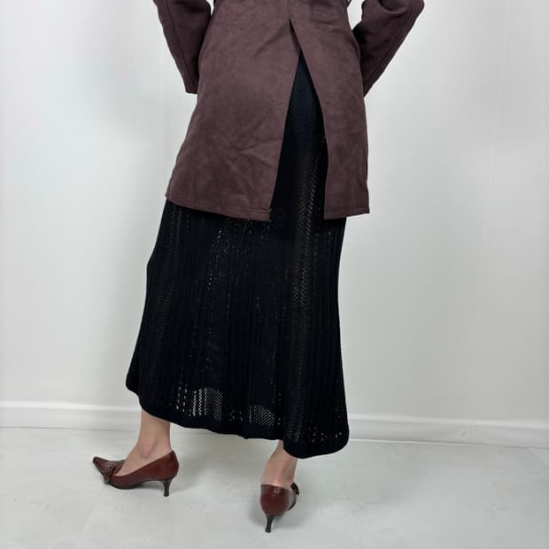 SHEER MERMAID KNIT SKIRT