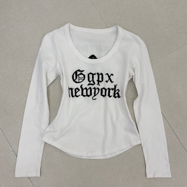 시스루 십자가 롱슬리브