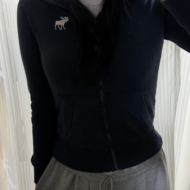 아베크롬비 네이비 후드집업 xs