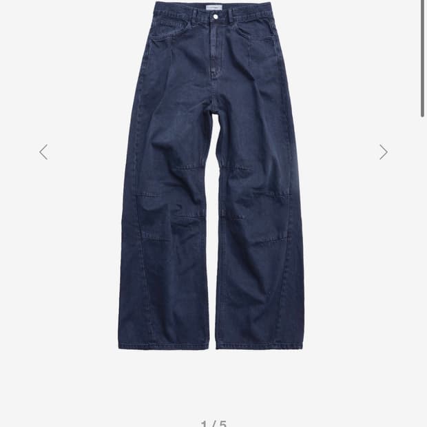 999humanity adventure pleats dyed denim