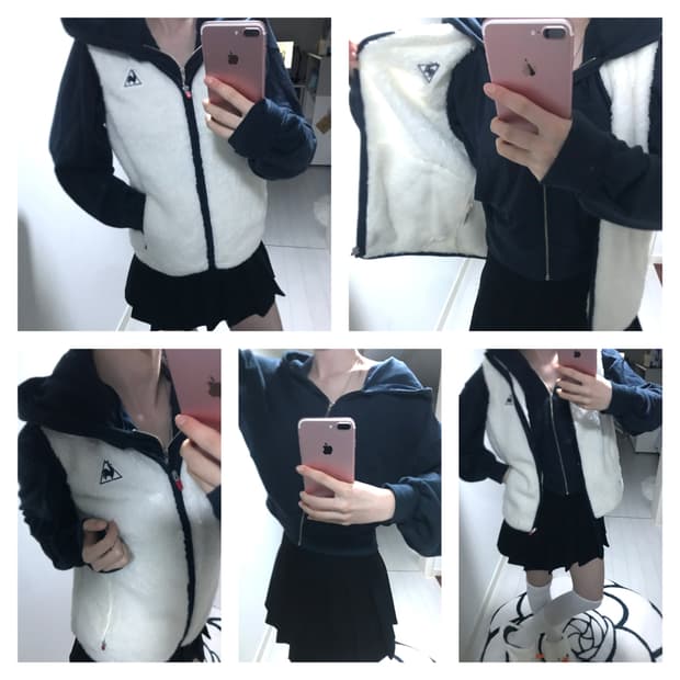 르꼬끄 후리스 조끼 (+후드집업 set)