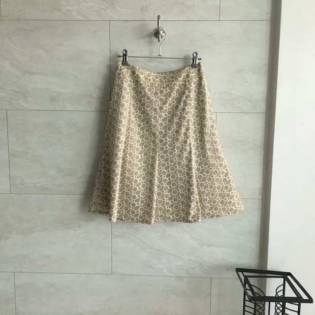 retro circle midi skirt