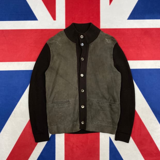 던힐 스웨이드 가디건 M 