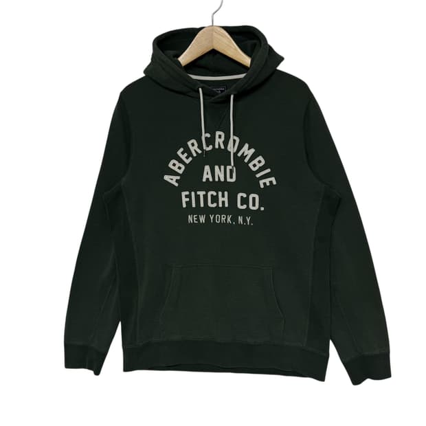 아베크롬비 아치로고 후드티 그린