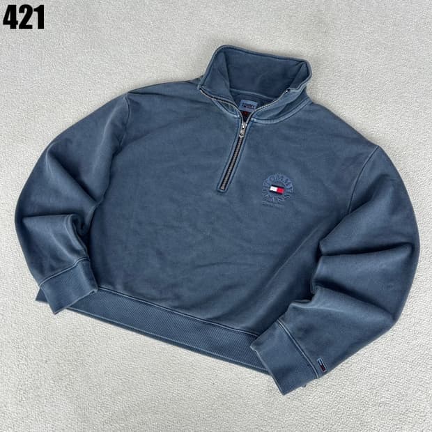 타미힐피거 하프집업 네이비 