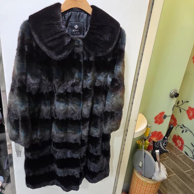 진도 롱 밍크 코트