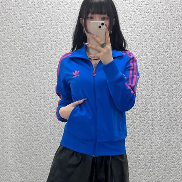 아디다스 Y2K 레트로 빈티지 코르티스 져지 집업 95 C12024