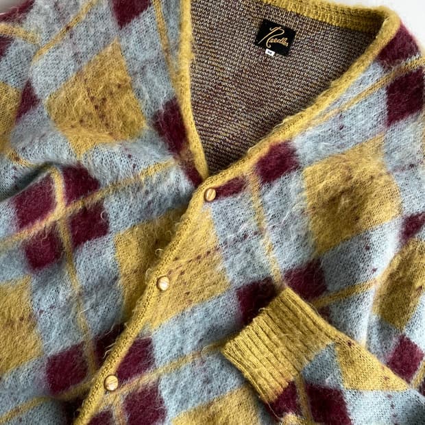 니들스 스트라이프 울 니트 