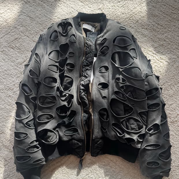 [1] 알렉산더 디제노바 오일워싱 디스 봄버 자켓