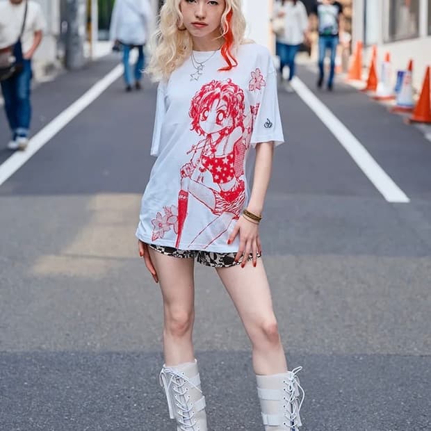 키르시X슈퍼갤즈 콜라보 티셔츠