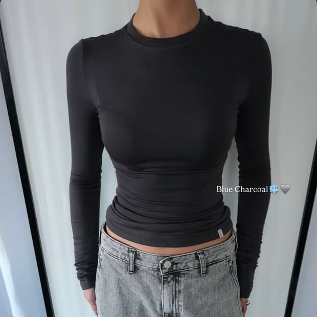 킴즈서울 컨투어 롱슬리브 누드, 블루차콜