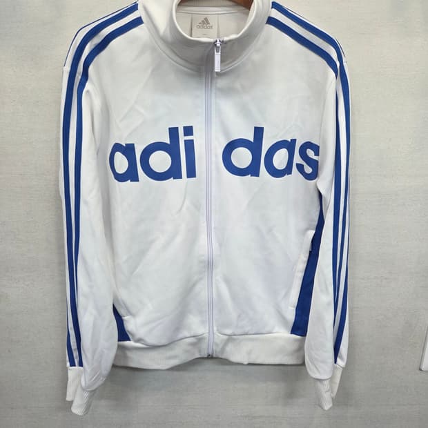아디다스 올드스쿨 리니어 트랙탑 져지 흰파랑 95