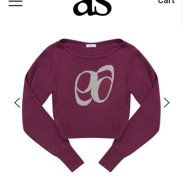 애즈온 보트넥니트 마젠타