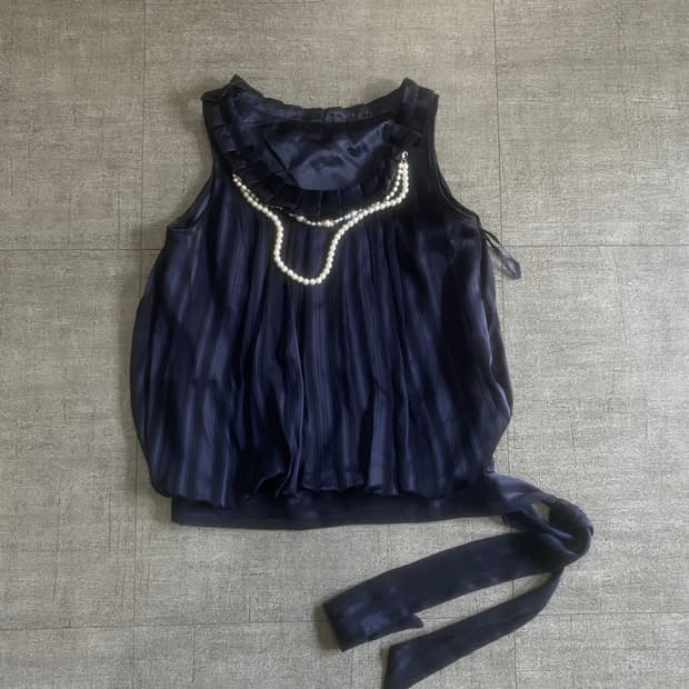 일본빈티지 Coogy 달천깔페어리 보헤미안 진주타이 슬리브리스나시탑