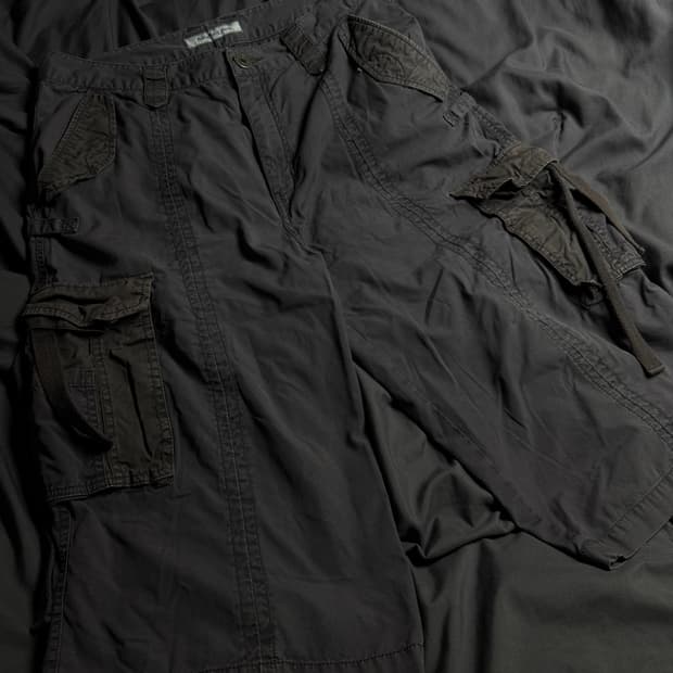 뱅뱅 빈티지  7부 버뮤다 카고 팬츠