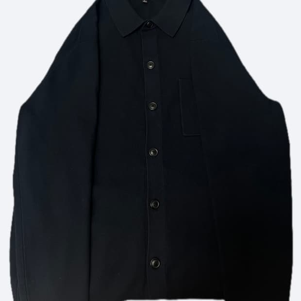 유니클로 / 밀라노 립 셔츠 가디건 다크네이비 / XL