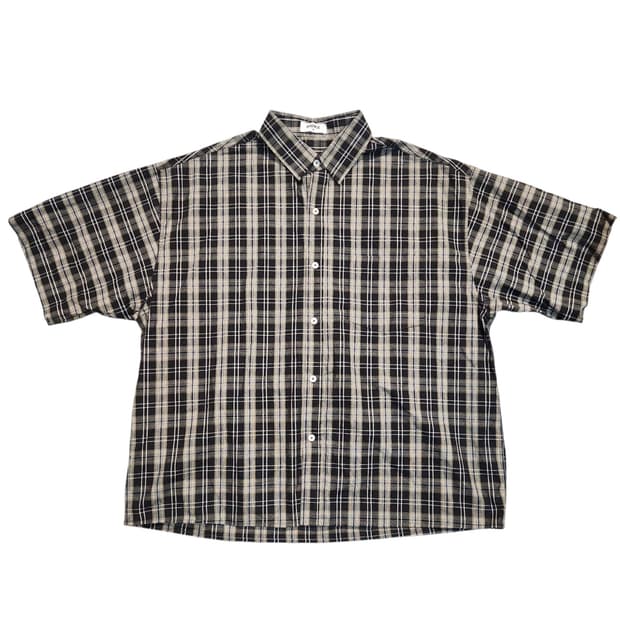 huke 반팔 체크 셔츠 (M)