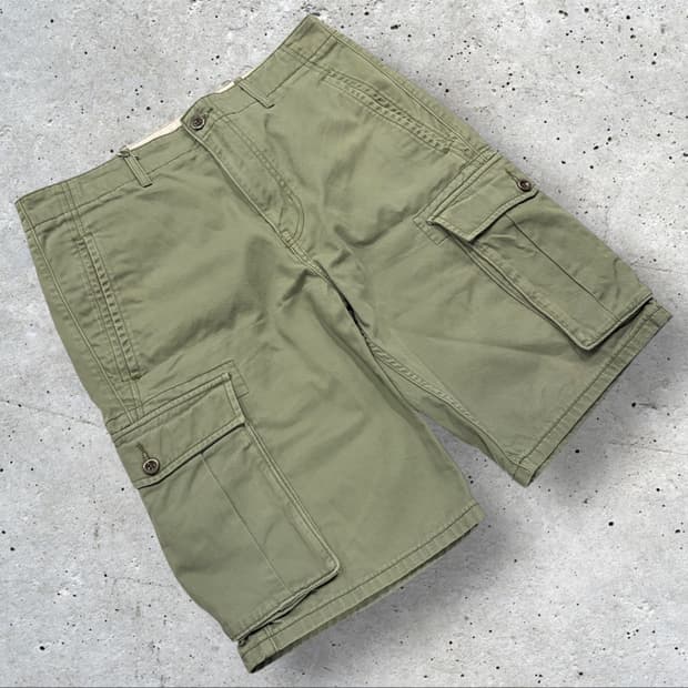 [32] 리바이스 빈티지 워크 카고 반바지 팬츠 그린 D325