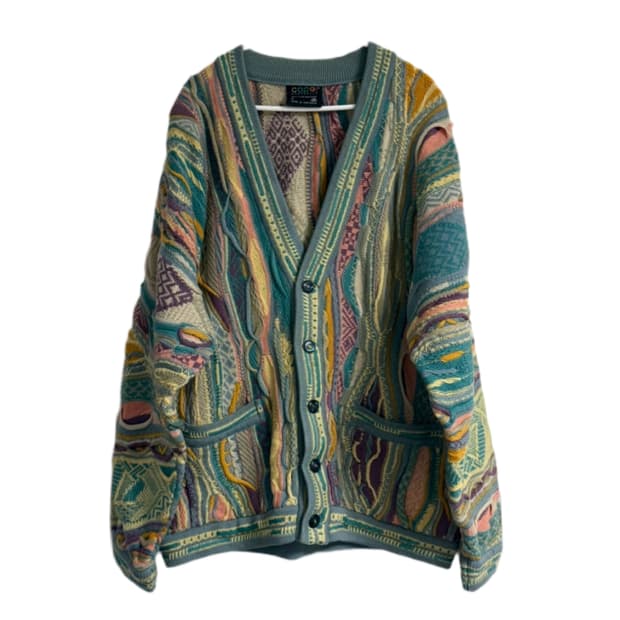 보헤미안 에스닉 헤비울 쿠지니트가디건