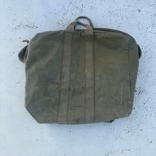 [military] 밀리터리 오리지널 조종사 캔버스 키트백