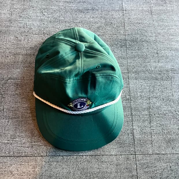 일본빈티지 Lions 올드스쿨아메카지 경비스트 캠프캡모자