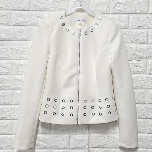 택포// 캘빈클라인 CK 화이트 여성 자켓 S