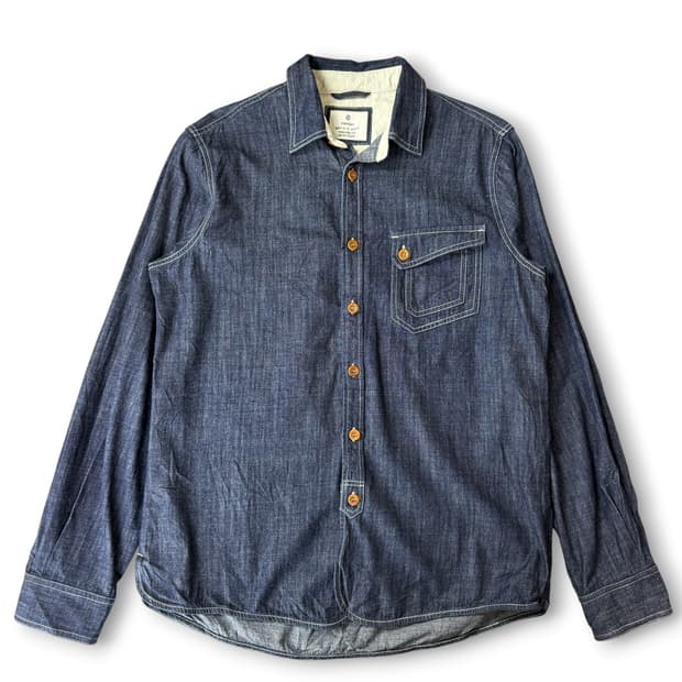 마든클로딩 U.S. NAVY 스타일 데님셔츠 2XL