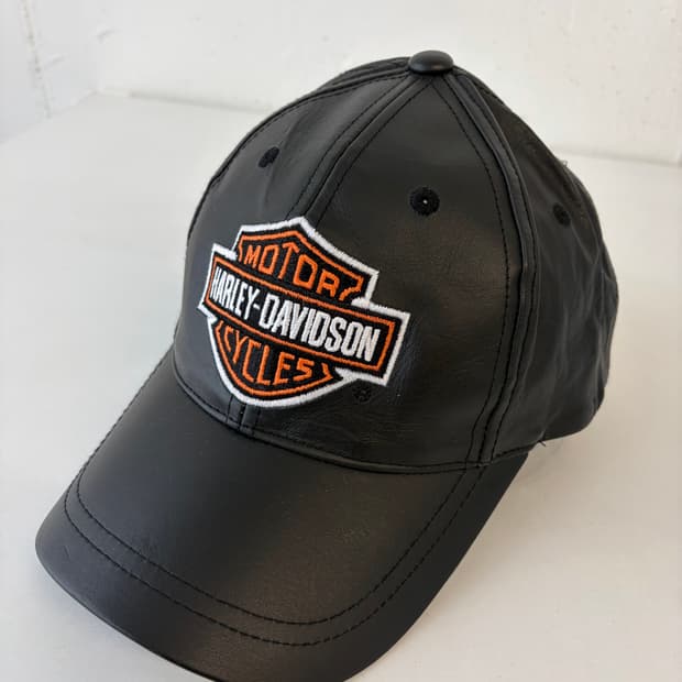 할리데이비슨 100% 소가죽 레더 볼캡 야구모자
