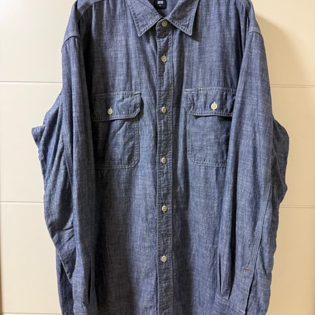 유니클로 샴브레이셔츠 XL