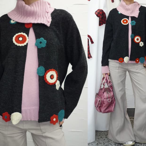 flower patch cardigan