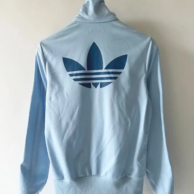 [95] 아디다스 파이어버드 스카이블루 휘귀 져지 트랙탑