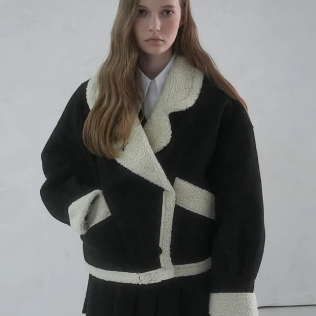 비바셔스 | Fur Suede Jacket BLACK 무스탕