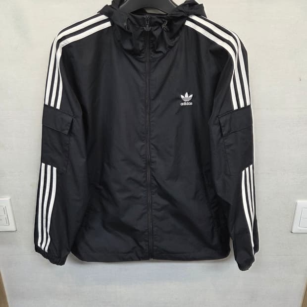 아디다스 삼선 윈드브레이커 fz 후드자켓 L