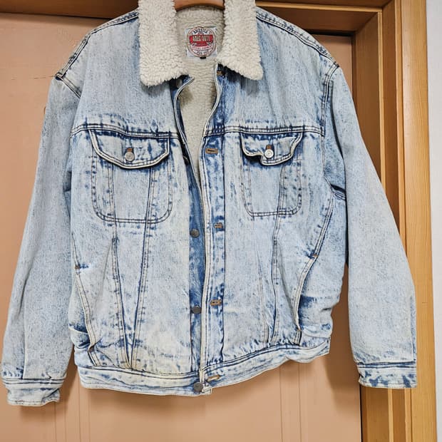 뽀글이 데님 청자켓