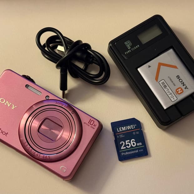 소니 사이버샷 dsc-wx200 핑크 카메라