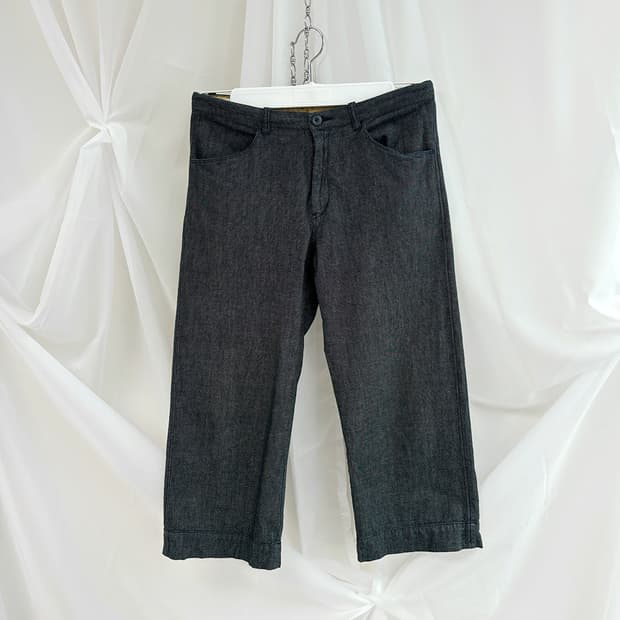 vonoa vintage denim crop pants