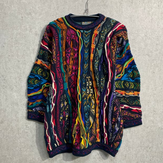 [M] 90s Coogi 쿠지 케이블 니트