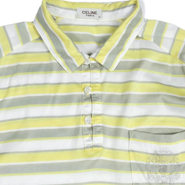 Celine Paris Stripe polo shirt