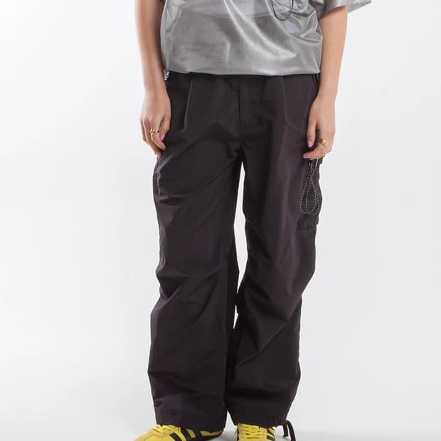 앤드원더 오버사이즈드 카고 팬츠 블랙