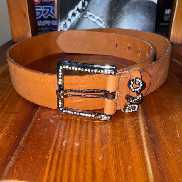 돌체앤가바나 큐빅 브라운벨트