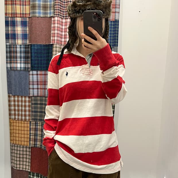 폴로 레드 스트라이프 pk 