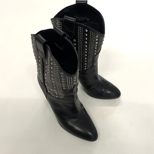 생로랑 아카이브 스터드 웨스턴 부츠