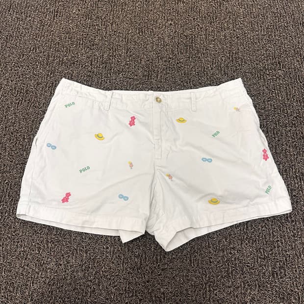 POLO 폴로 랄프로렌 여성 반바지 화이트