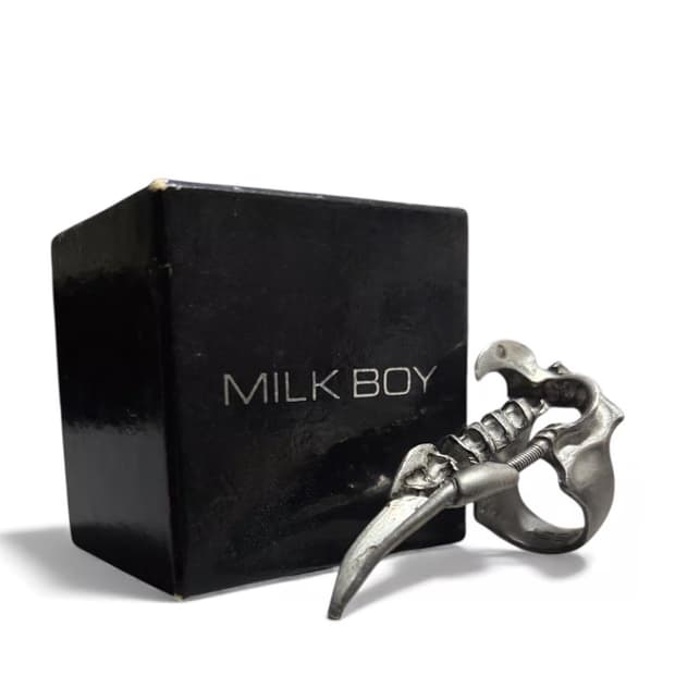 밀크보이 아카이브 실버 본 너클 링