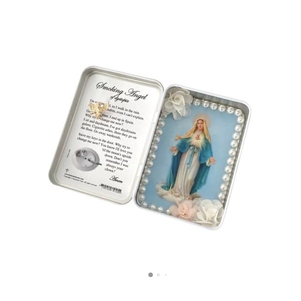 프러스트레이티드 오이스터 Smoking angel 틴케이스 미니 기도소