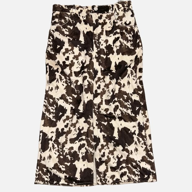 animal pattern soft skirt