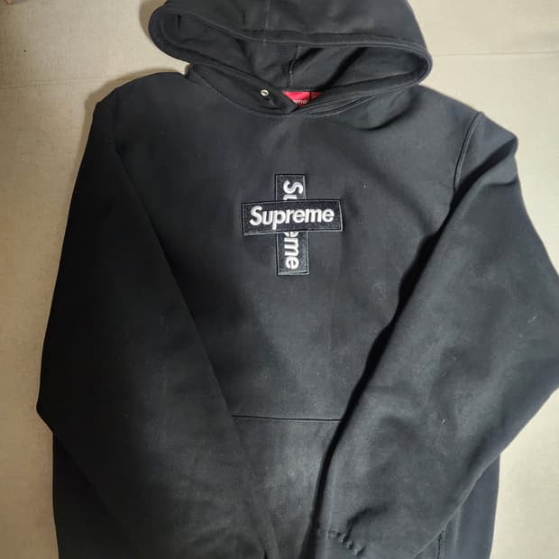 슈프림 크로스로고 후드 xl