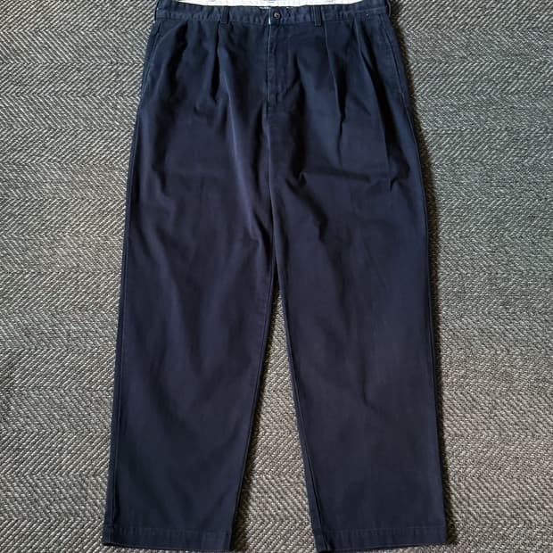 (38) 90s 폴로 랄프로렌 앤드류 더블 플리츠 치노 팬츠