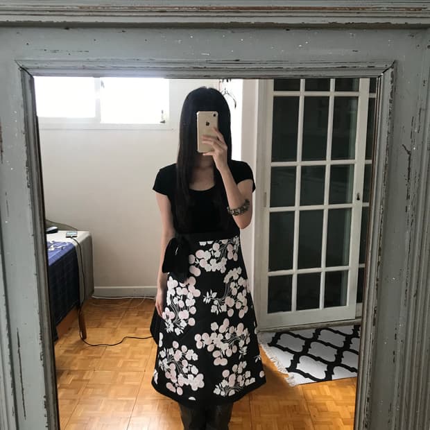 vintage velvet pattern one-piece